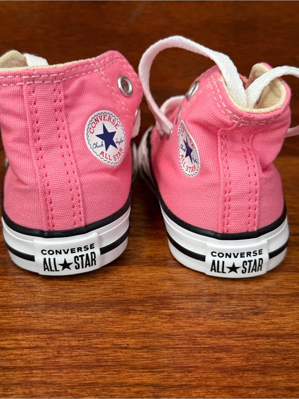Converse Infant Pink Classic High-Top Sneakers Size 3 - Picture 6 of 8